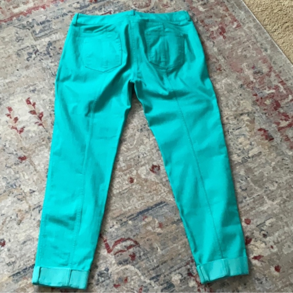 St. John green crop pants, EUC, wore once! - Picture 3 of 9
